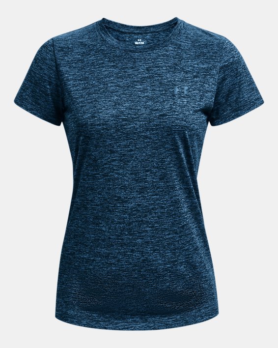 Women's UA Tech™ Short Sleeve in Blue image number 4